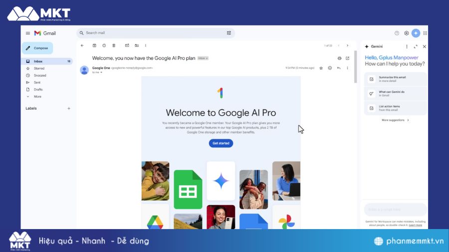 Hoàn thành cách đăng ký tài khoản Google AI Pro 