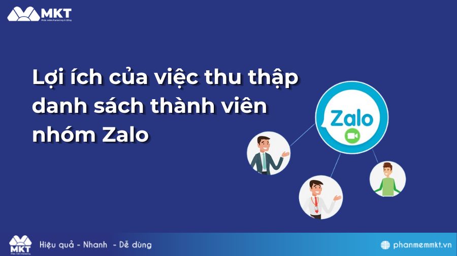 Thu thập danh sách thành viên nhóm Zalo 