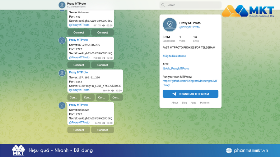 Cách dùng Telegram khi bị chặn tại Việt Nam đơn giản
