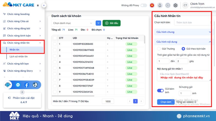 Cách spam tin nhắn trên Messenger 