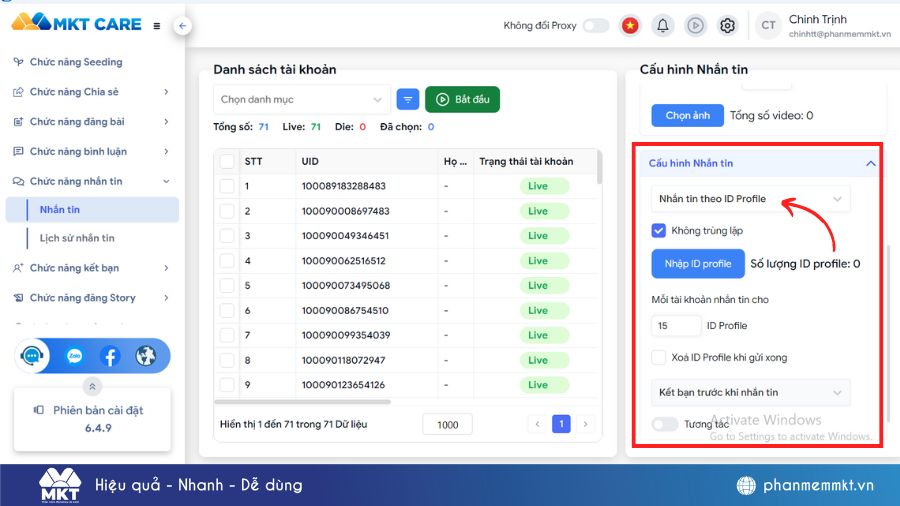 Cách spam tin nhắn trên Messenger 