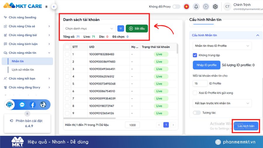 Cách spam tin nhắn trên Messenger 