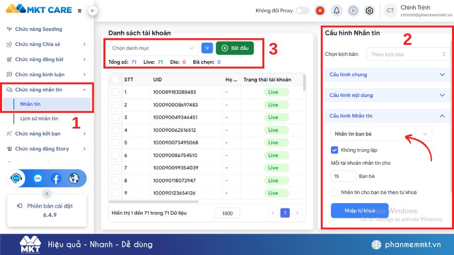 Cách spam tin nhắn trên Messenger 