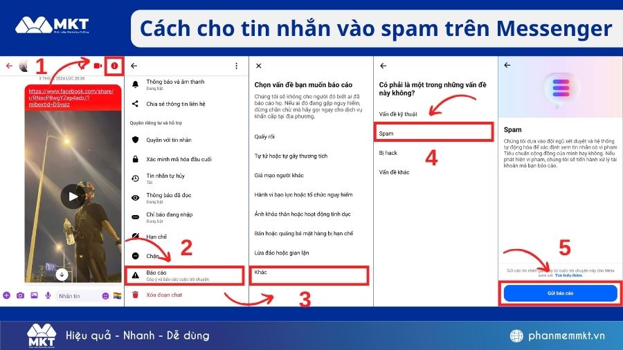 Cách spam tin nhắn trên Messenger