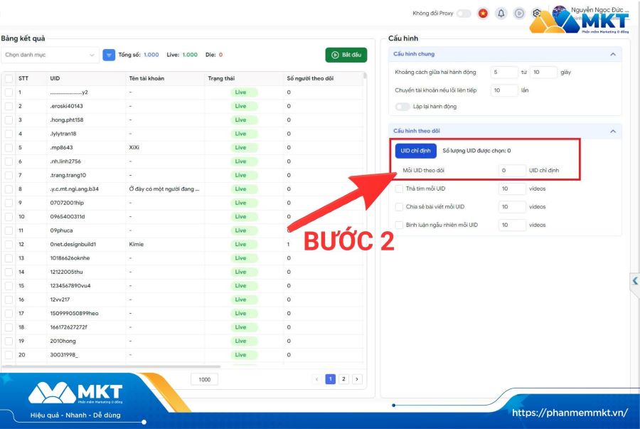 Tạo kịch bản hack follow TikTok