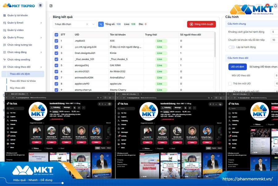 Tạo kịch bản hack follow TikTok