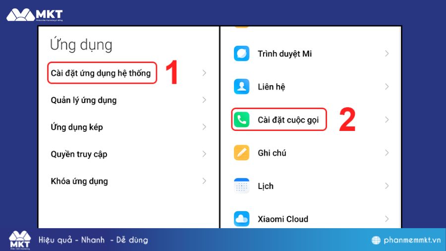 Bật ghi âm cuộc gọi trên điện thoại Xiaomi