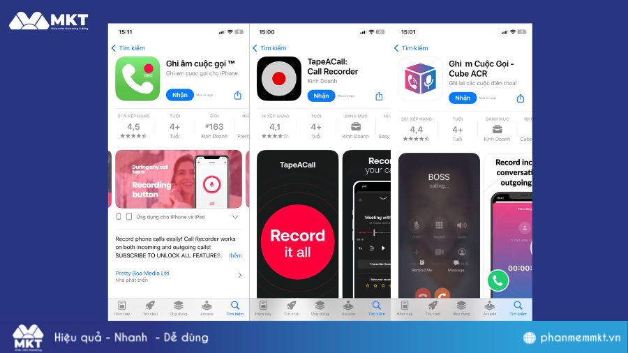 Tự động ghi âm cuộc gọi trên điện thoại Iphone