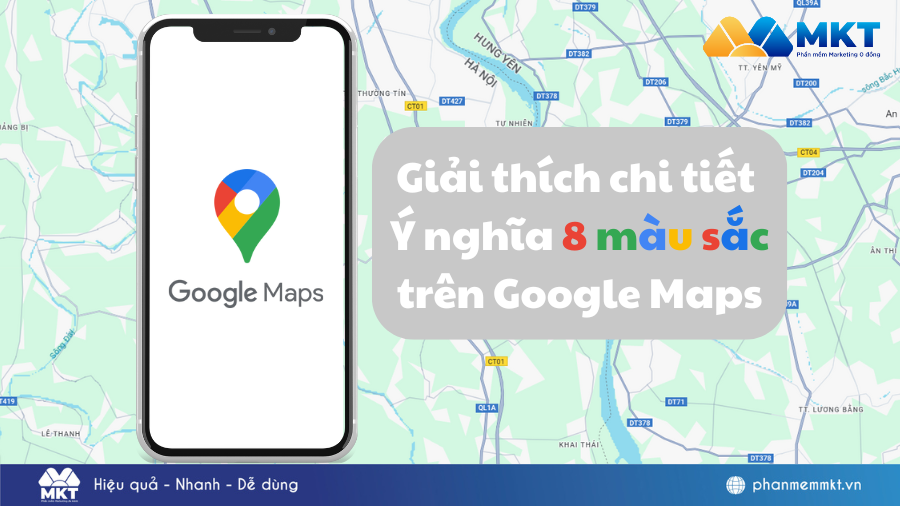 Ý nghĩa màu sắc trên Google Maps là gì?