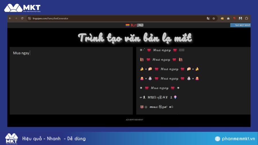 Cách đổi font chữ trên Facebook với Font Generator