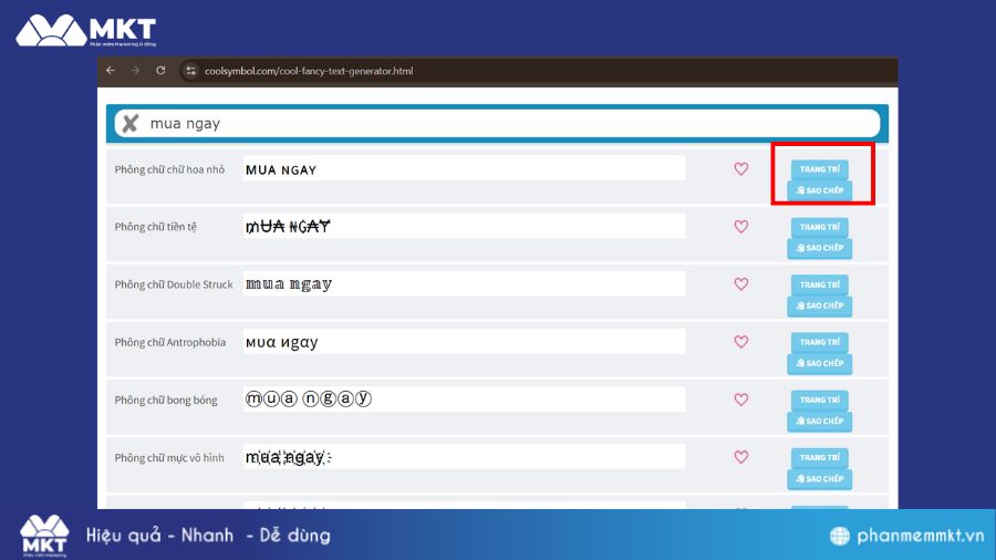 Cách đổi font chữ trên Facebook với coolsymbol