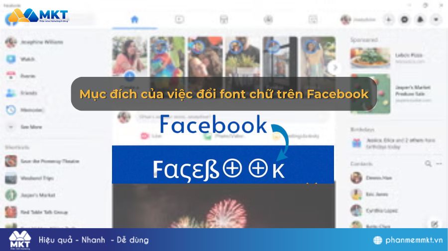 Mục đích của việc đổi font chữ trên Facebook
