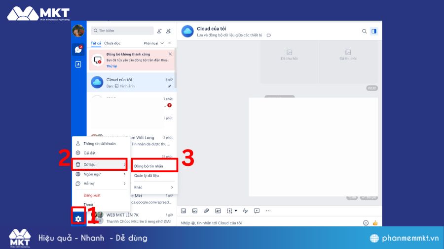 Hướng dẫn cách đồng bộ zalo trên máy tính