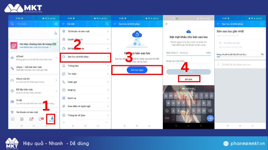 Cách đồng bộ tin nhắn Zalo trên điện thoại Android 