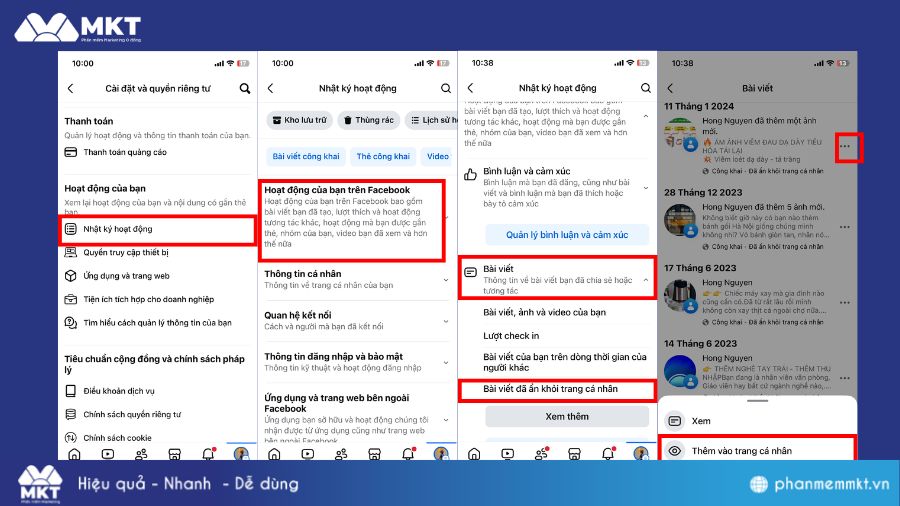 Cách hiện bài viết đã ẩn trên Facebook
