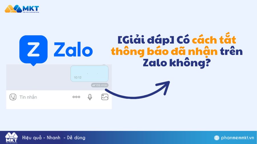 [Giải đáp] Có cách tắt thông báo đã nhận trên Zalo không?