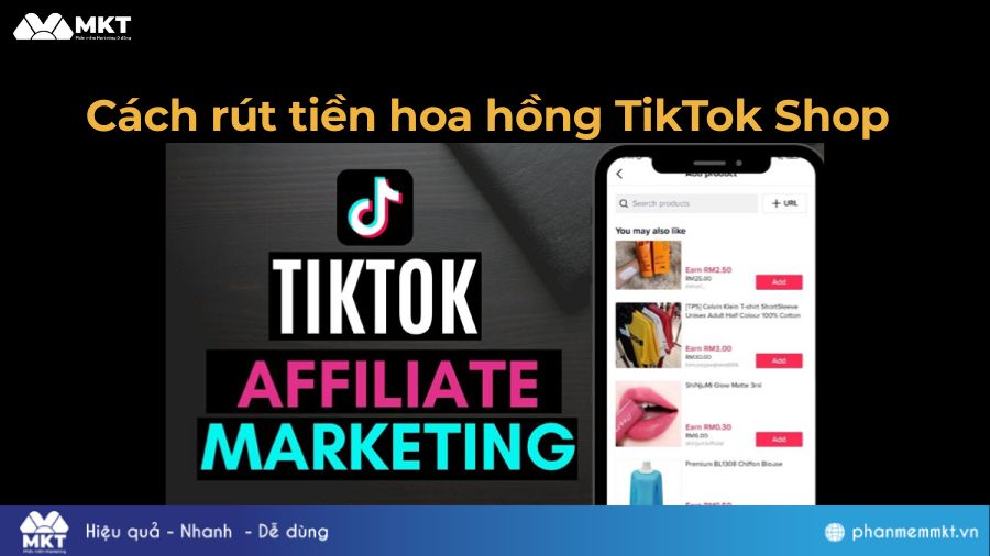 Cách rút tiền hoa hồng TikTok Shop 
