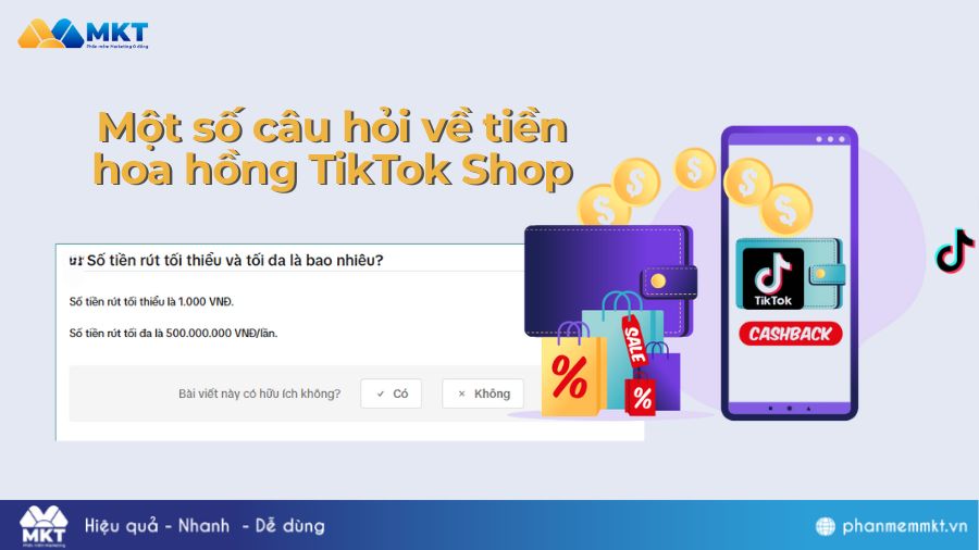 Câu hỏi về tiền hoa hồng trên TikTok Shop