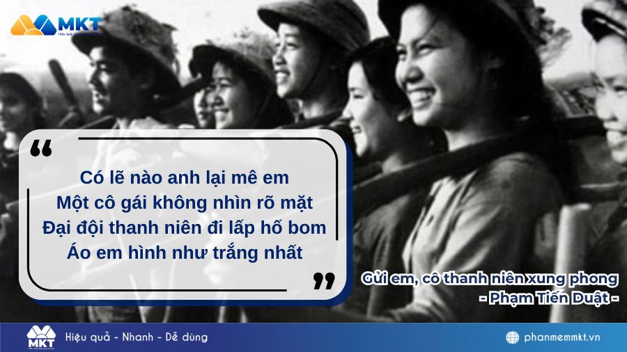 bài thơ về Thanh niên xung phong