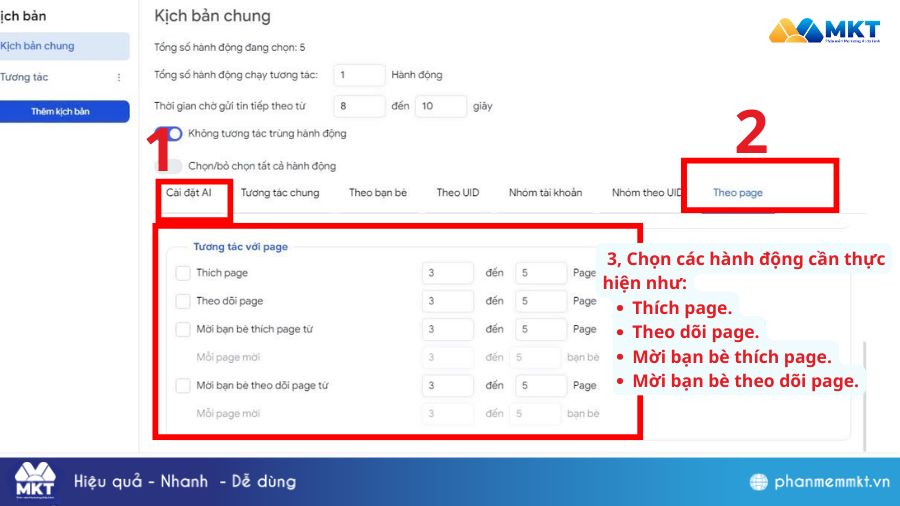 Cách buff like page, hack like fanpage Facebook cực hiệu quả 6 Tăng lượt like Fanpage Facebook với MKT Care