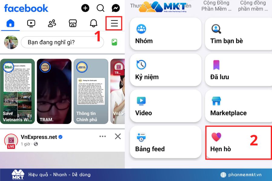 cách bật hẹn hò trên Facebook