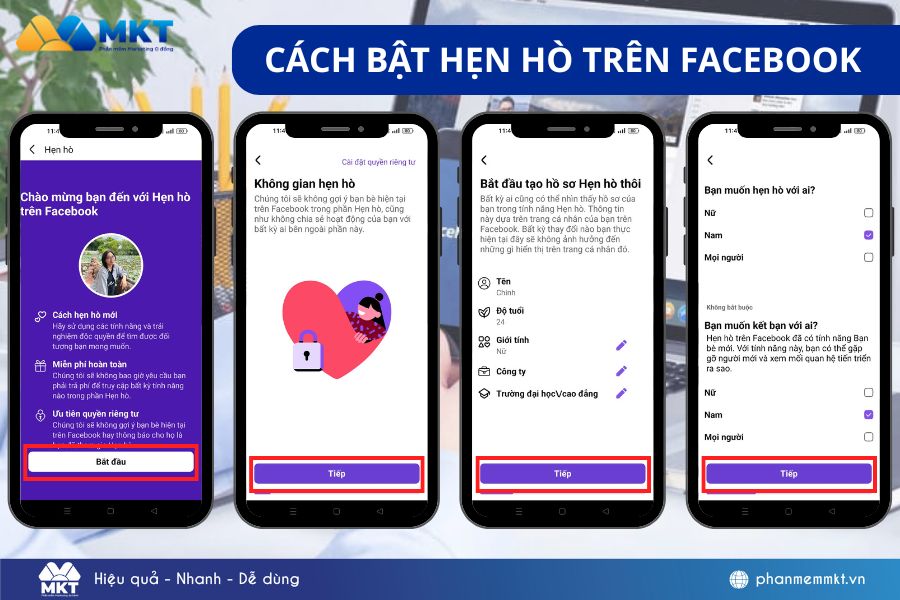cách bật hẹn hò trên Facebook