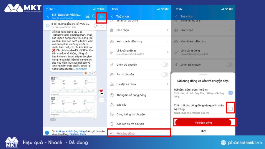 Chặn người khác tự ý thêm vào nhóm Zalo trên điện thoại