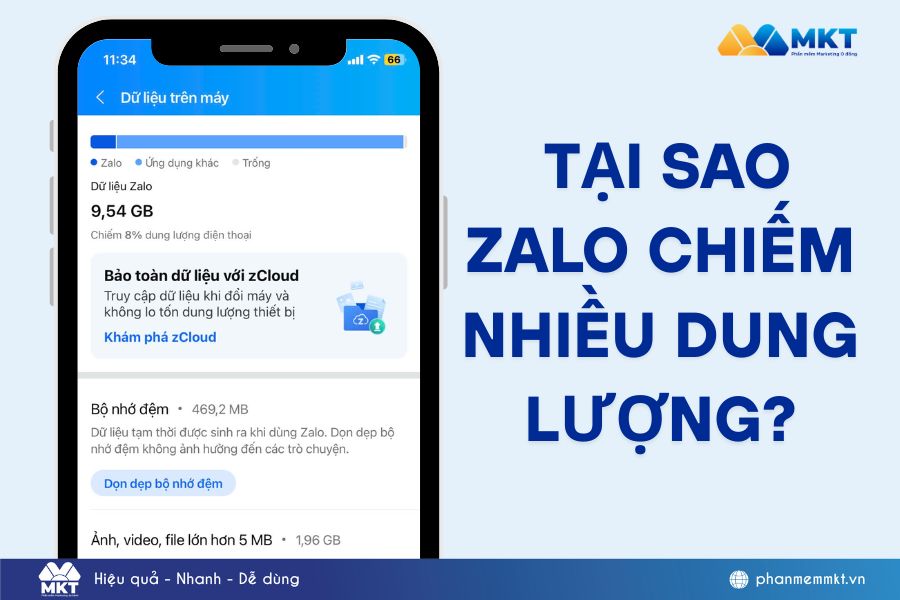 cách giảm dung lượng Zalo trên iPhone