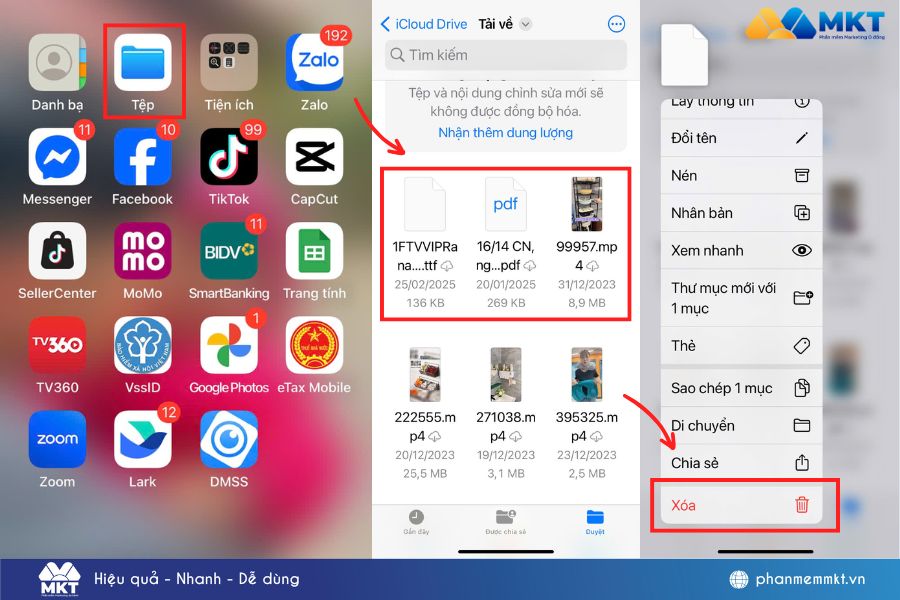 cách giảm dung lượng Zalo trên iPhone