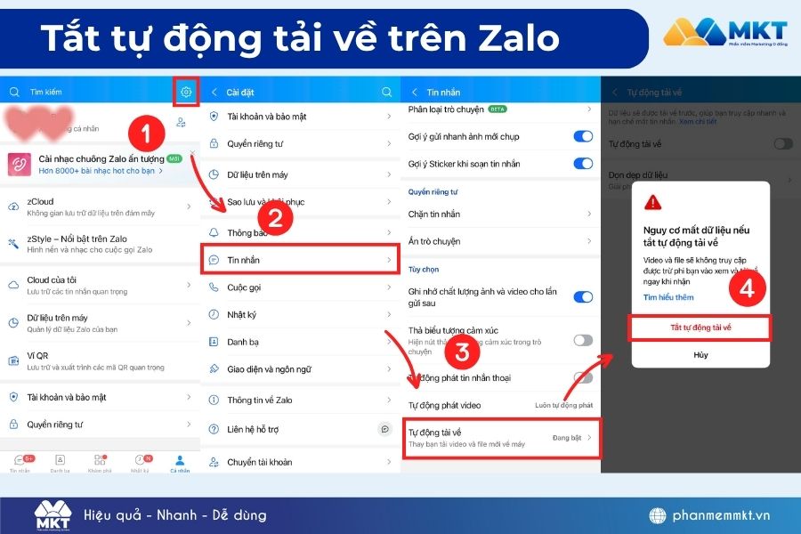 cách giảm dung lượng Zalo trên iPhone