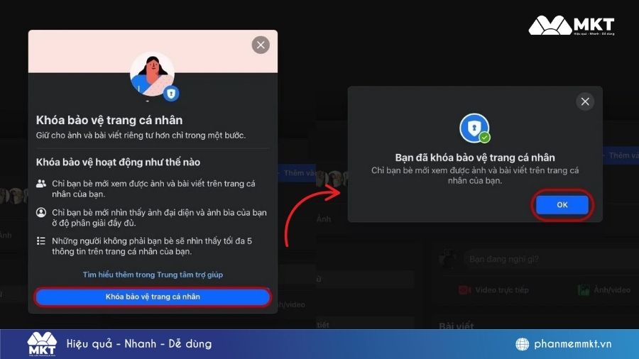 Cách khóa bảo vệ trang cá nhân Facebook