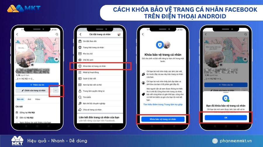Cách khóa bảo vệ trang cá nhân Facebook