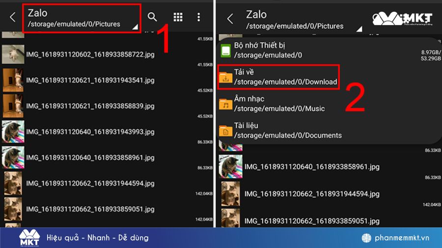 cách khôi phục ảnh đã xóa trên Zalo