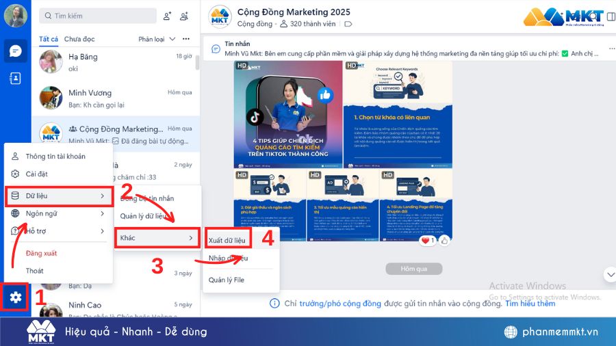 cách khôi phục ảnh đã xóa trên Zalo