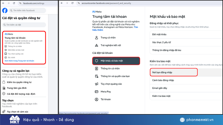Cách thoát Facebook từ thiết bị khác trên máy tính