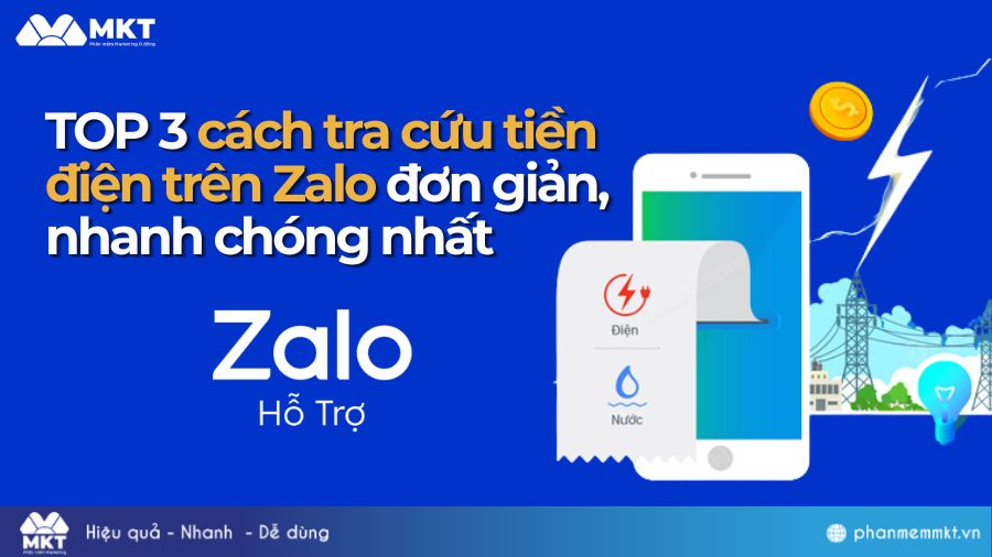 Cách tra cứu tiền điện trên Zalo