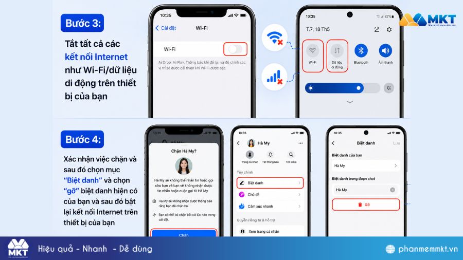 Hướng dẫn cách xóa biệt danh trên Messenger mà không bị phát hiện 4 Xóa biệt danh trên messenger trên điện thoại Android