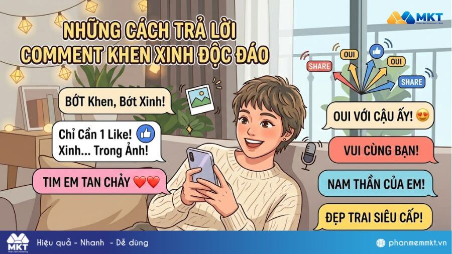 Cách trả lời comment khen ảnh Cách trả lời comment khen ảnh đẹp