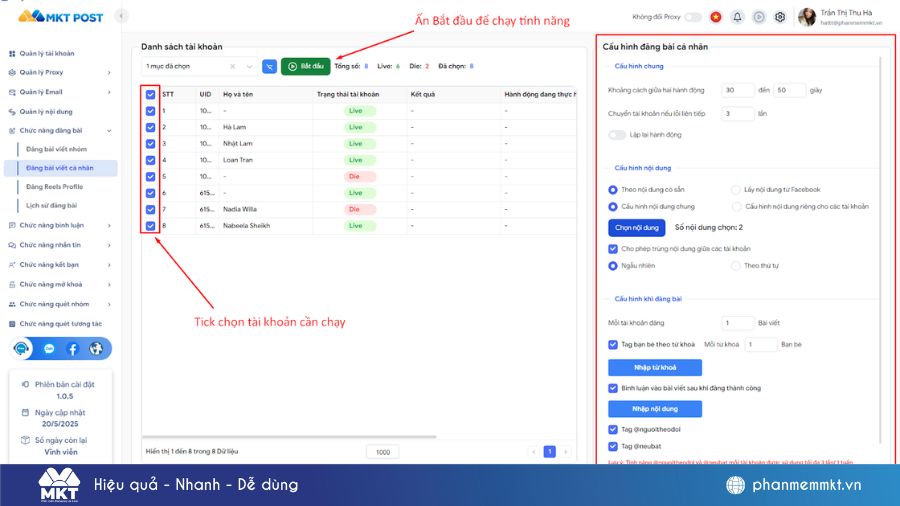 Cách hẹn giờ đăng bài Facebook bằng MKT Post