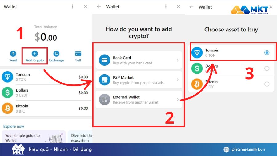 hướng dẫn tạo ví telegram