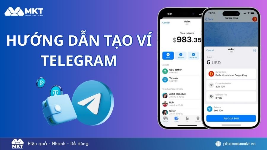 hướng dẫn tạo ví telegram