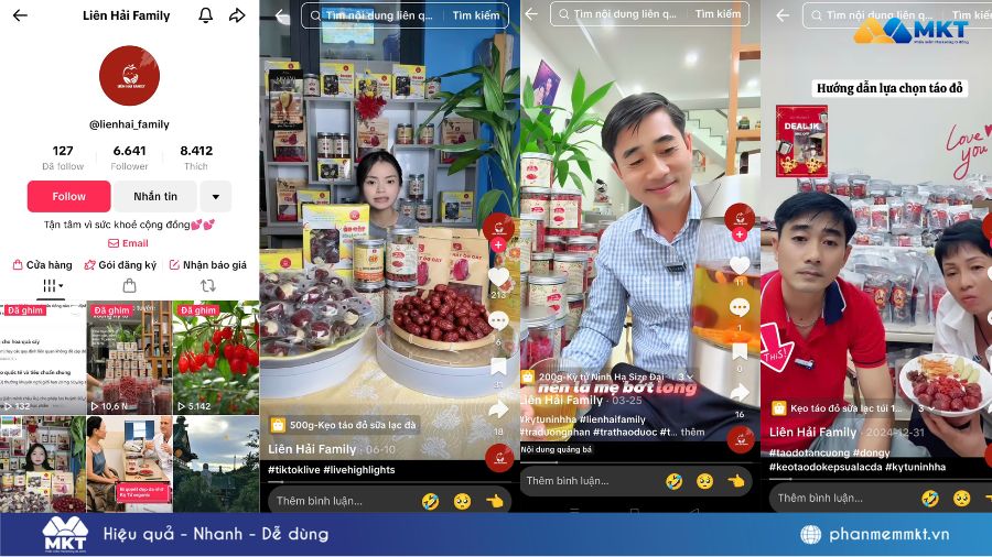 Kênh TikTok Liên Hải Family của anh Văn Thùy