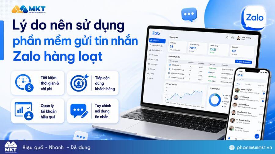Top 10 phần mềm gửi tin nhắn Zalo hàng loạt hiệu quả 10 Tại sao nên sử dụng phần mềm gửi tin nhắn Zalo hàng loạt