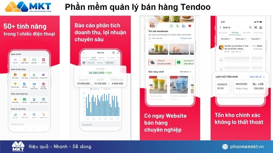 Top 14 phần mềm quản lý bán hàng đa kênh miễn phí x10 doanh thu 4 Review Phần mềm quản lý bán hàng Tendoo