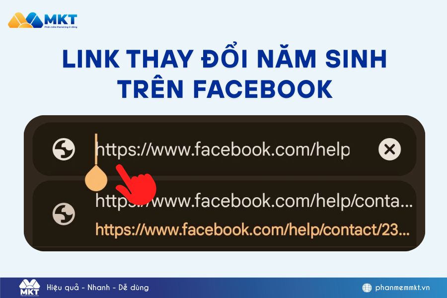 thay đổi năm sinh trên Facebook khi bị giới hạn