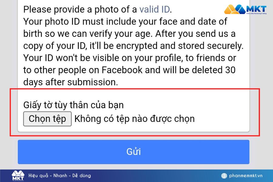 thay đổi năm sinh trên Facebook khi bị giới hạn