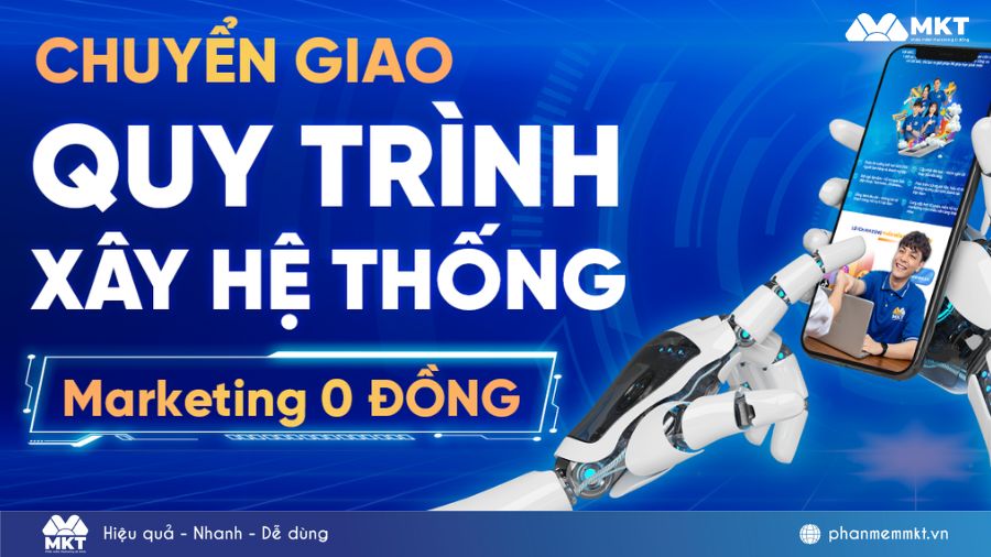 Chuyển giao quy trình xây hệ thống marketing 0 đồng