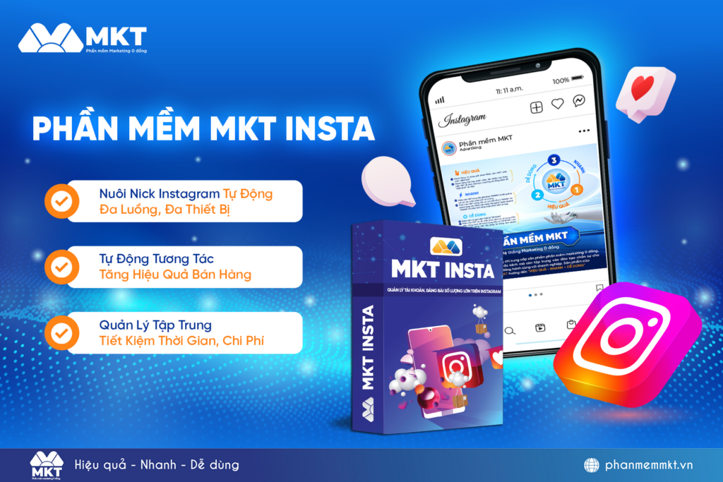 MKT Insta - Phần mềm bán hàng Instagram tự động cho mọi ngành hàng