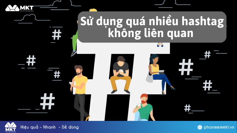 Sử dụng hashtag không liên quan