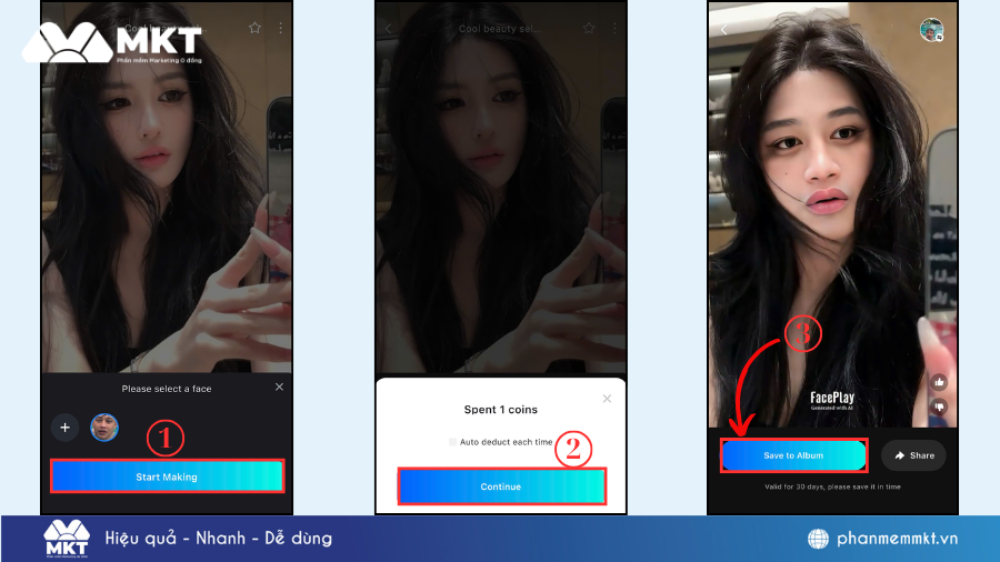 Cách ghép mặt vào video trên TikTok hot trend 2025
